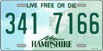 NH license plate 3417166