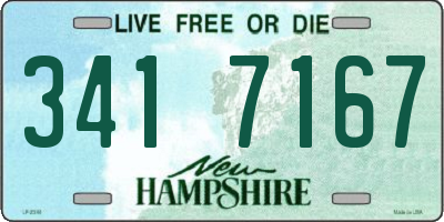 NH license plate 3417167