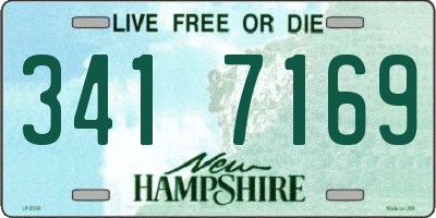 NH license plate 3417169