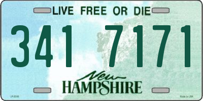 NH license plate 3417171