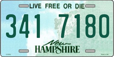 NH license plate 3417180