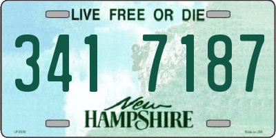 NH license plate 3417187
