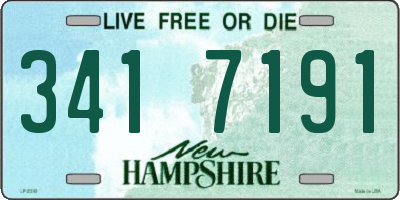 NH license plate 3417191