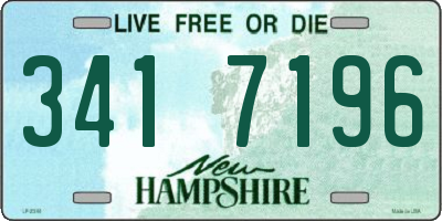 NH license plate 3417196