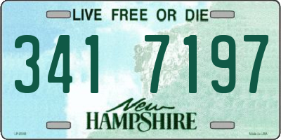 NH license plate 3417197
