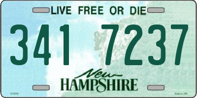 NH license plate 3417237