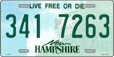NH license plate 3417263