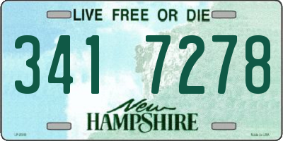 NH license plate 3417278
