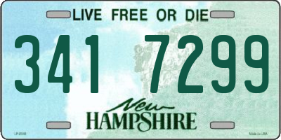 NH license plate 3417299