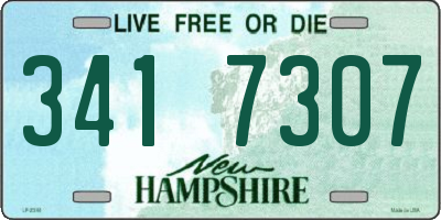 NH license plate 3417307