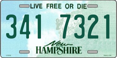 NH license plate 3417321