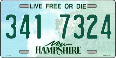NH license plate 3417324