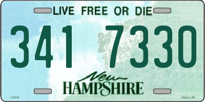 NH license plate 3417330