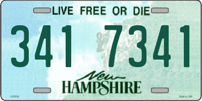 NH license plate 3417341