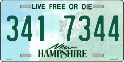 NH license plate 3417344