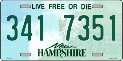 NH license plate 3417351