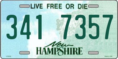 NH license plate 3417357