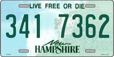 NH license plate 3417362