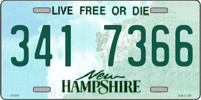 NH license plate 3417366