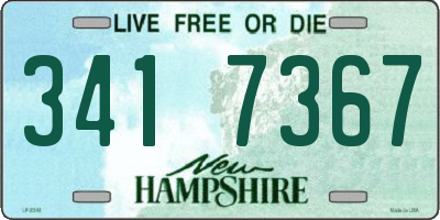 NH license plate 3417367