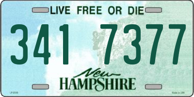 NH license plate 3417377