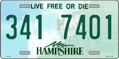 NH license plate 3417401