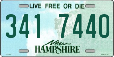 NH license plate 3417440