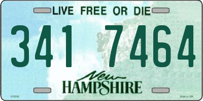 NH license plate 3417464