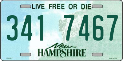 NH license plate 3417467