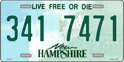 NH license plate 3417471