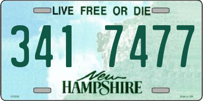 NH license plate 3417477