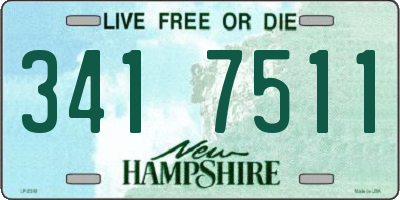 NH license plate 3417511