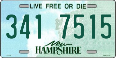 NH license plate 3417515