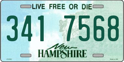 NH license plate 3417568