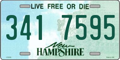 NH license plate 3417595