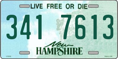 NH license plate 3417613