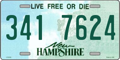NH license plate 3417624