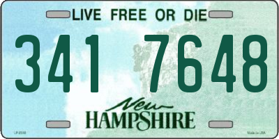 NH license plate 3417648