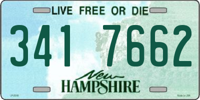 NH license plate 3417662