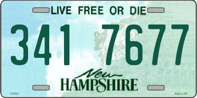 NH license plate 3417677