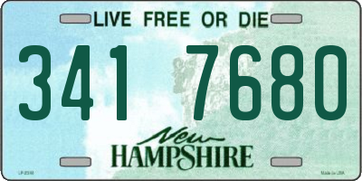 NH license plate 3417680