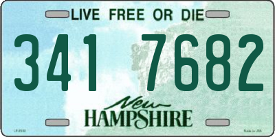 NH license plate 3417682