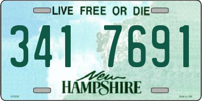 NH license plate 3417691