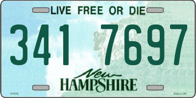 NH license plate 3417697