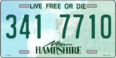 NH license plate 3417710