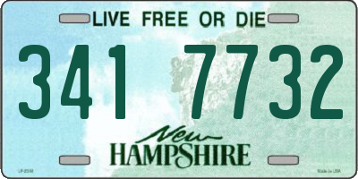NH license plate 3417732