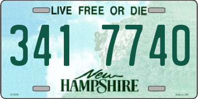 NH license plate 3417740