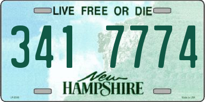 NH license plate 3417774