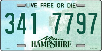 NH license plate 3417797