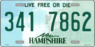 NH license plate 3417862